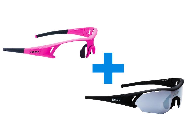 BBB Cycling Summit Cycling Glasses Grey / Pink