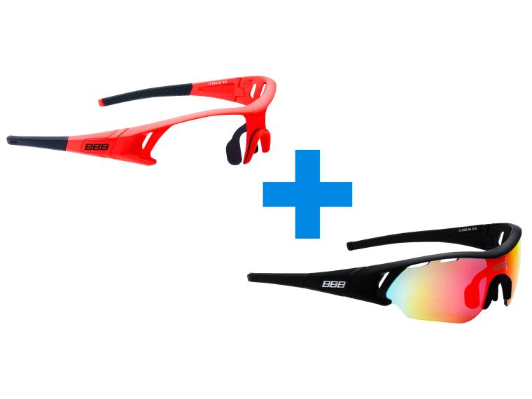 BBB Cycling Summit Cycling Glasses Red