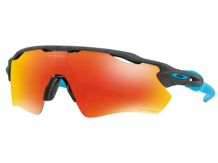 Oakley Radar EV Prizm Ruby Cycling Glasses Aero Grid Grey