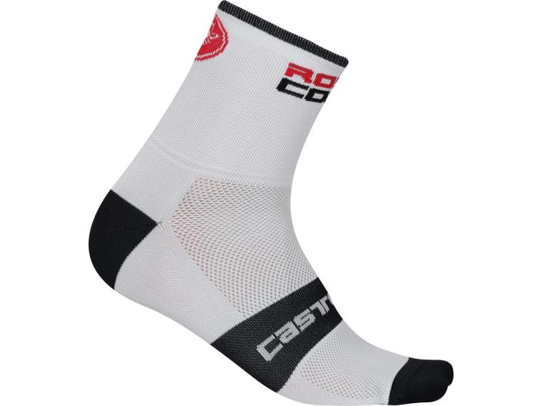 Castelli Rosso Corsa 9 Cycling Socks White