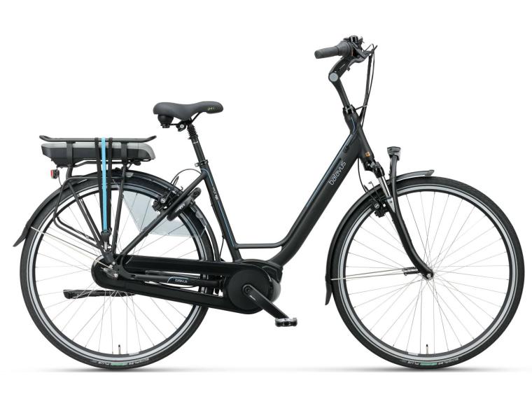 Batavus Wayz E-go Bosch Active Line Plus City E-Bike Zwart mat
