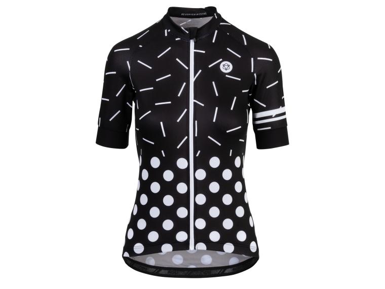 AGU Essential Sprinkle Dot Cycling Jersey Black