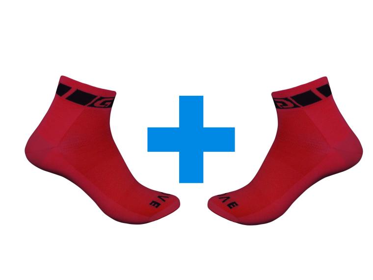 Calcetines GripGrab Classic Low Cut 2 pares / Rojo