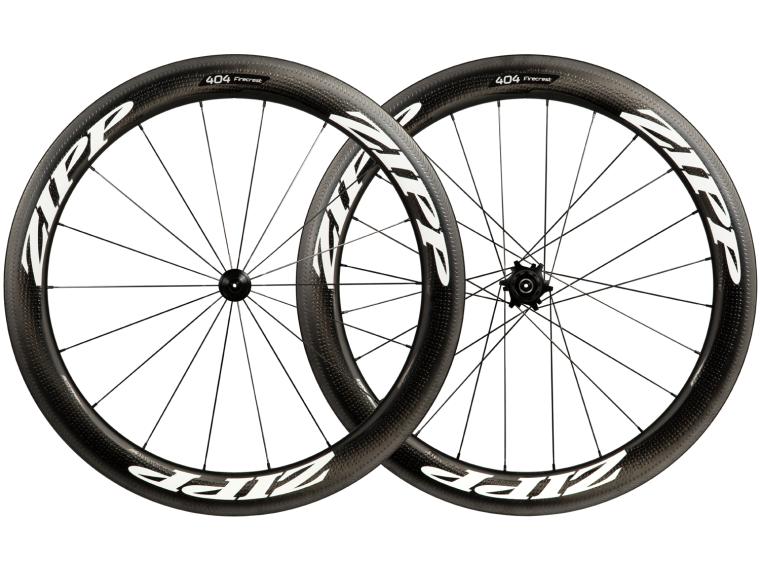 Zipp 404 Firecrest Carbon Clincher Road Bike Wheels Wheelset / White