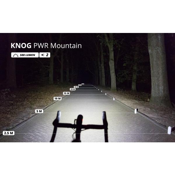 Knog PWR Mountain Front Bike Light - Mantel