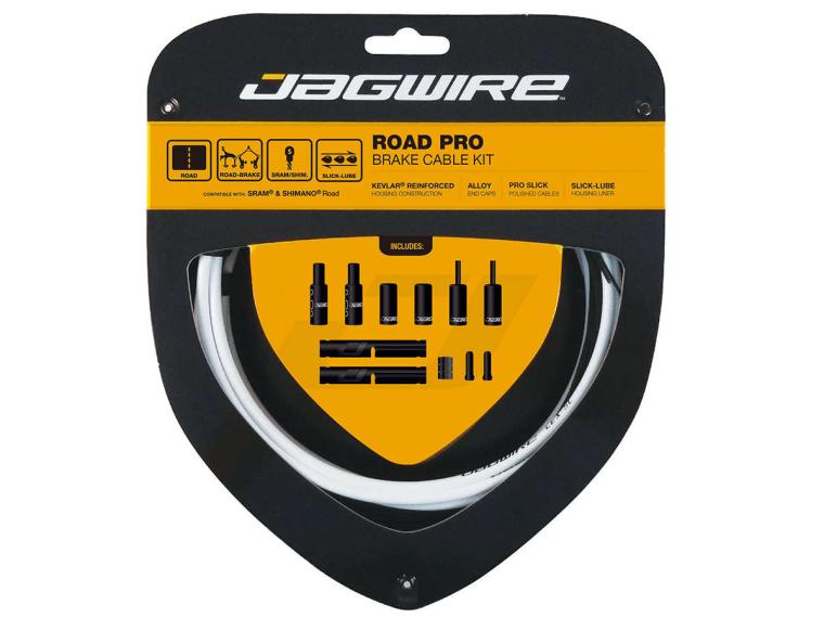 Jagwire Road Pro Brake Kit kabelset Wit