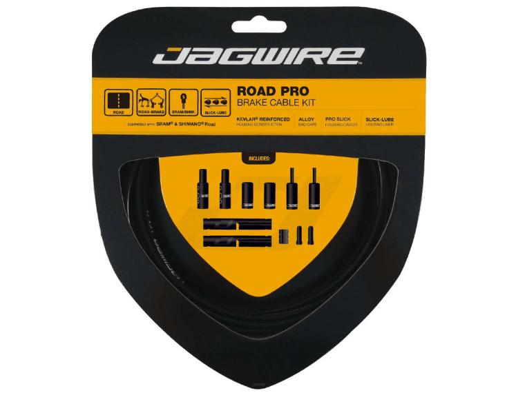 Jagwire Road Pro Brake Kit kabelset Zwart