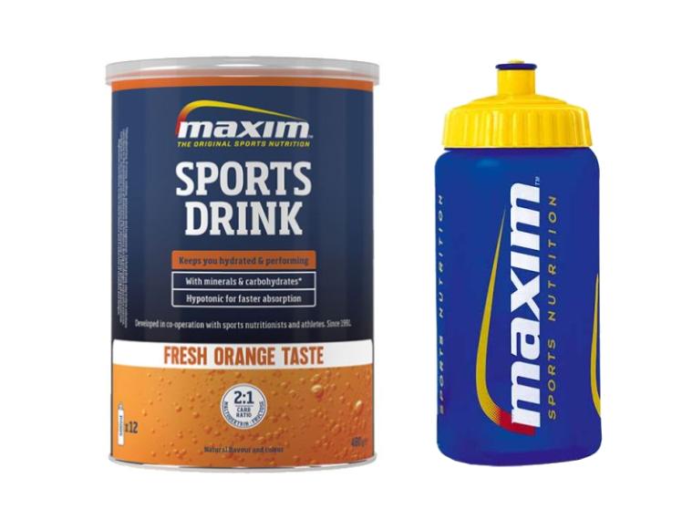Maxim Sports Drink + Gratis Bidon Appelsin