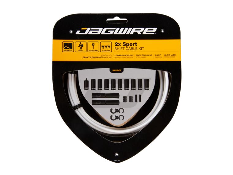 Set di cavi del deragliatore Jagwire 2x Sport Shift Ice Gray