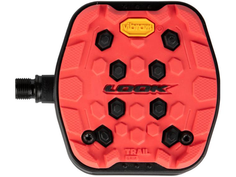 Look Trail Grip Flat Pedals Rood