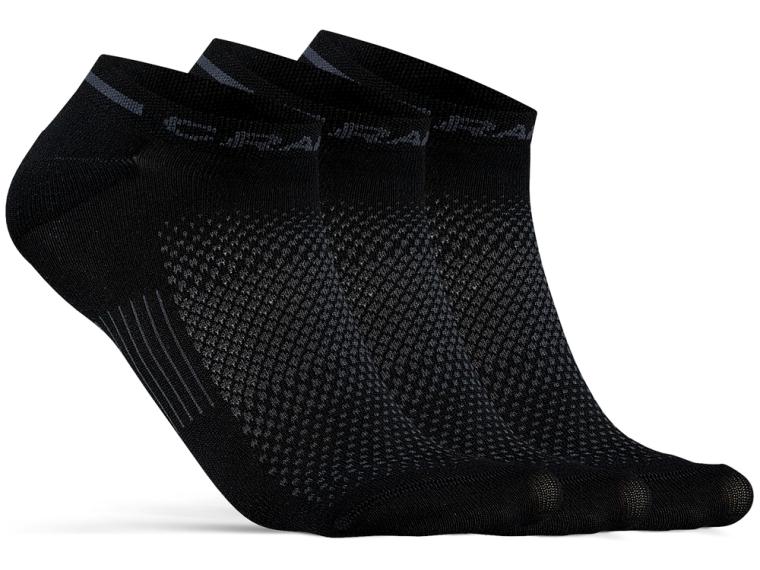 Craft Core Dry Shaftless 3-Pack Cycling Socks Black