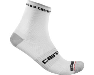 Castelli Rosso Corsa Pro 9 Cycling Socks White