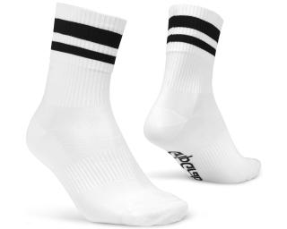 GripGrab Original Stripes Crew Cycling Socks White