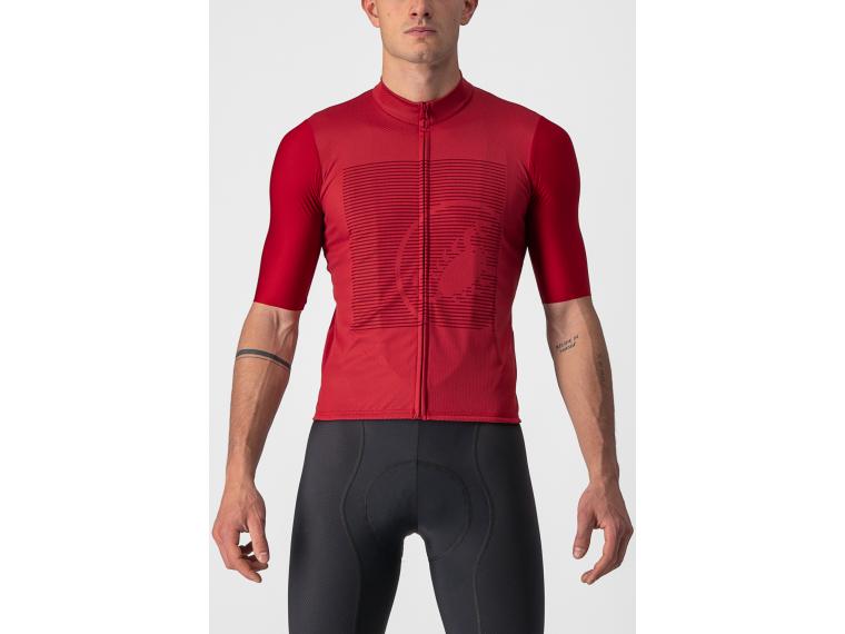 Castelli Bagarre Cycling Jersey Red