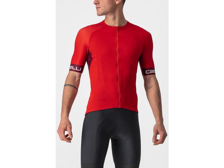 Castelli Entrata VI Cycling Jersey Red