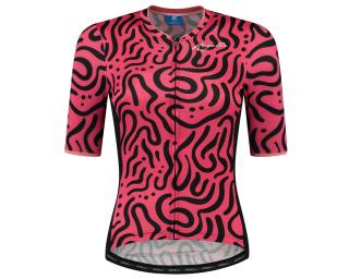 Rogelli Abstract Maillot Vélo Rouge