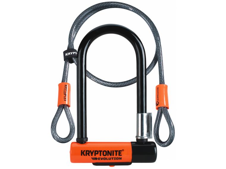 Kryptonite Evolution Mini 7 beugelslot + Kryptoflex 410 kabelslot