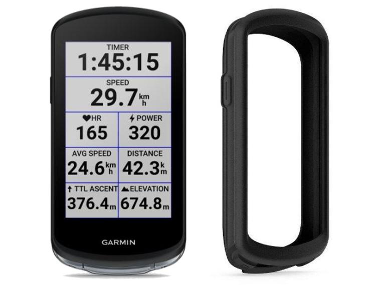 Compteur GPS Vélo Garmin Edge 1040 Housse en silicone noire