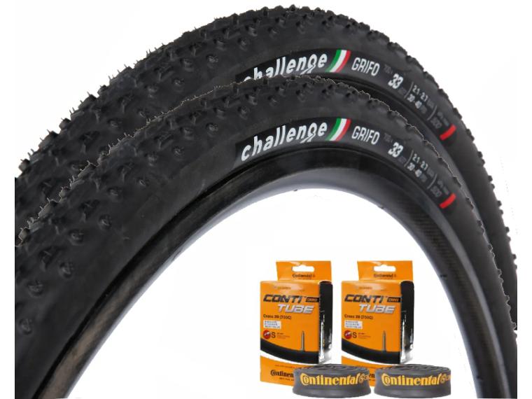 Challenge Grifo Race set + Continental inner tubes Cyclocross Tyre