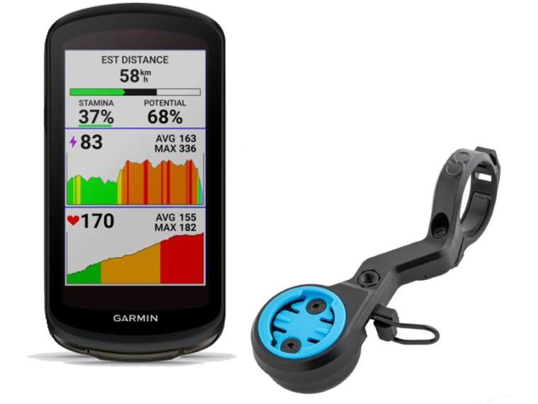 Compteur GPS Vélo Garmin Edge 1040 Solar Support de guidon HideMyBell