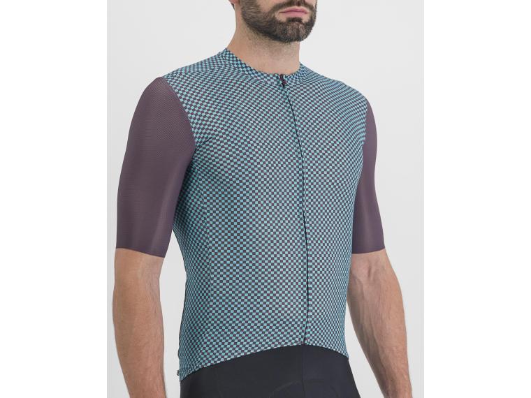 Maillot Sportful Checkmate Galaxy Blue Chalk Violet