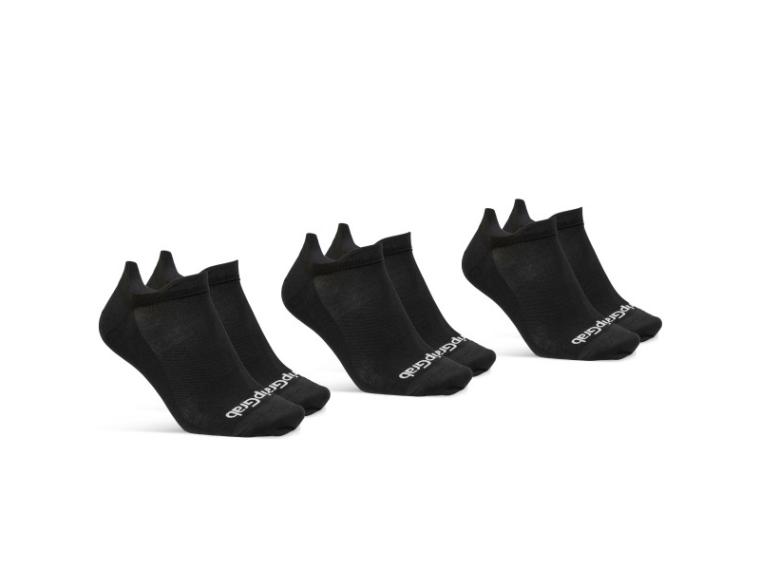 Calcetines GripGrab Classic No Show 3PACK Negro