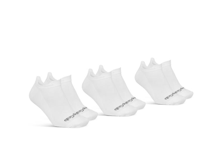 Calcetines GripGrab Classic No Show 3PACK Blanco