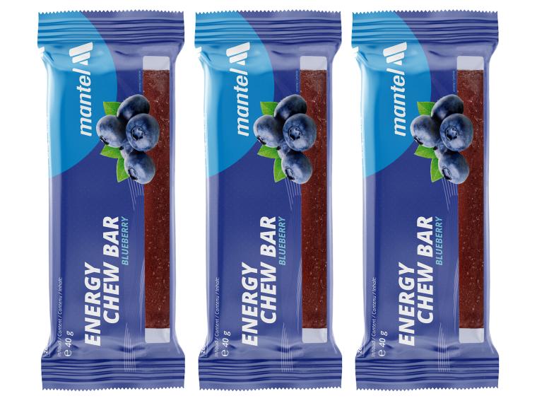 Mantel Energy Chew Bar 3 Stück / Blaubeere