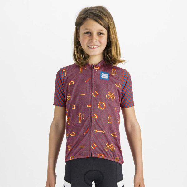 Sportful Checkmate Maglia Per Bambini, Nero/bianco/giallo - 4