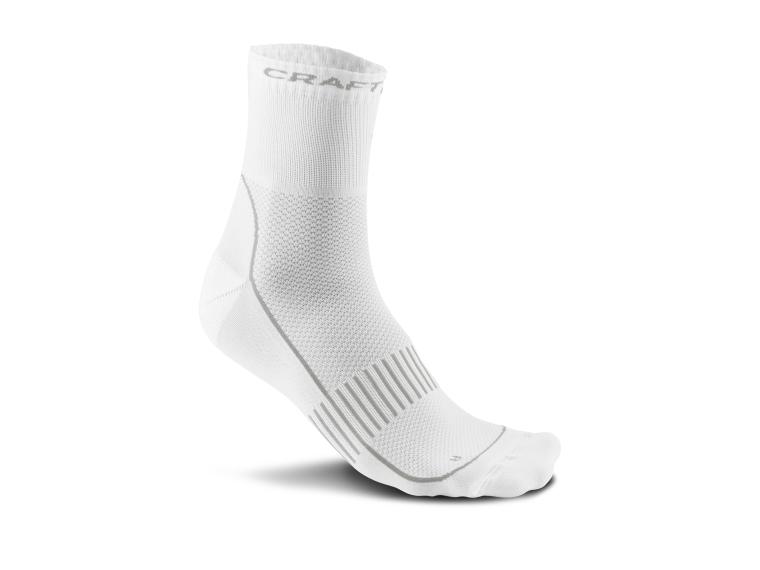 Chaussettes Vélo Craft Cool Training 2-pack Blanc