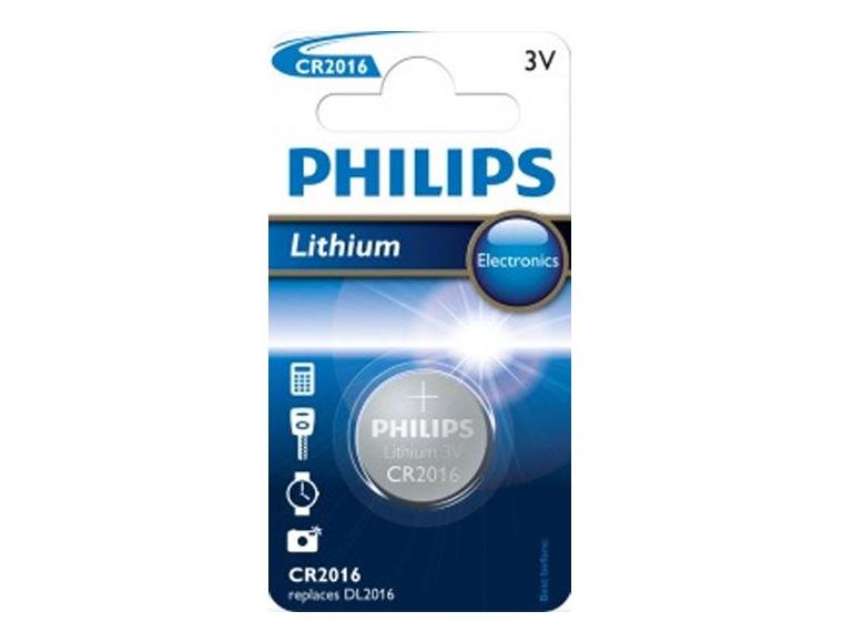 Philips CR2016 Knapcellebatteri