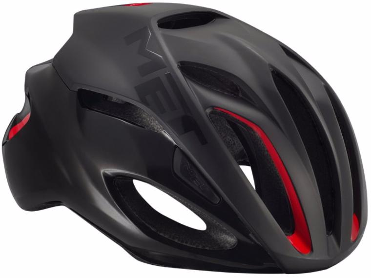 MET Rivale Helmet Matte Black / Red