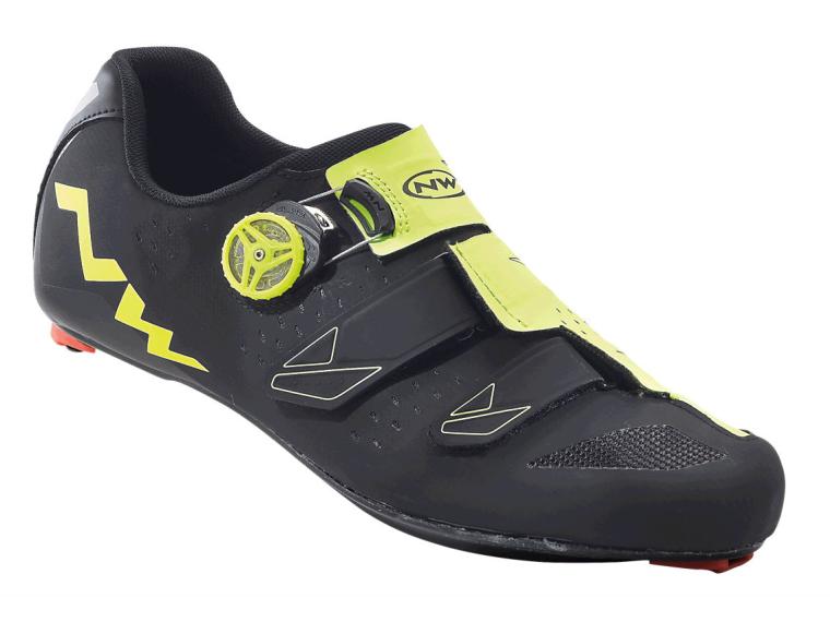 Northwave Phantom Carbon Road Cycling Shoes Black / Yellow Fluo