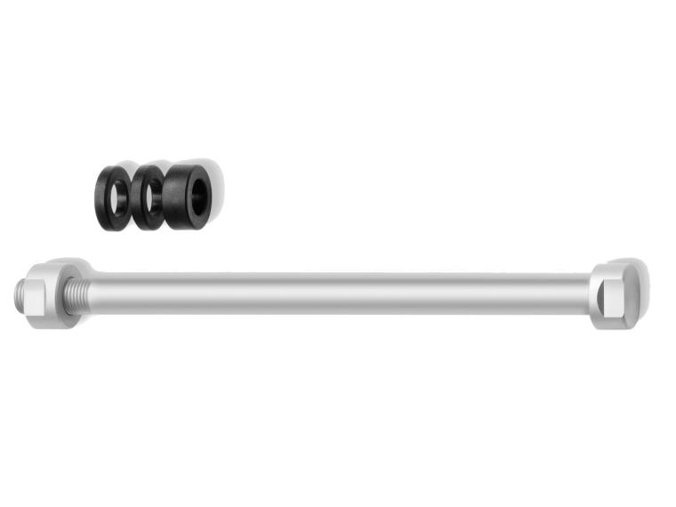 Tacx E-Thru Steek-as T1707, M12x1, metrisch fijn schroefdraad – 162,5 mm max