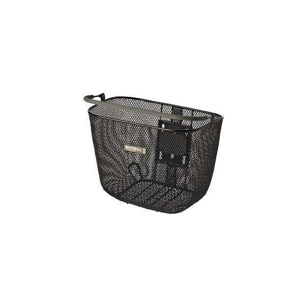 Panier En Osier Basil Basimply – Amovible, Avec Poignée Et Plaque D’adaptation, Marron, Compatible Porte-bagages