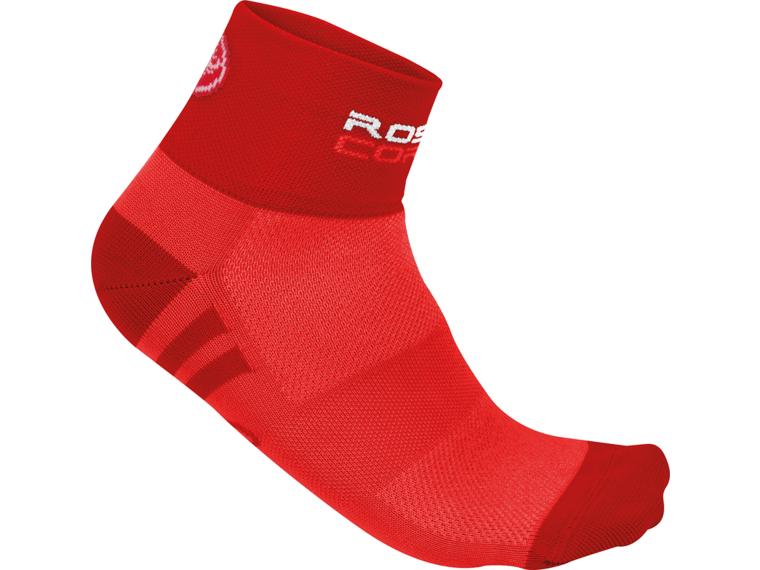 Castelli Rosa Corsa Cycling Socks Red