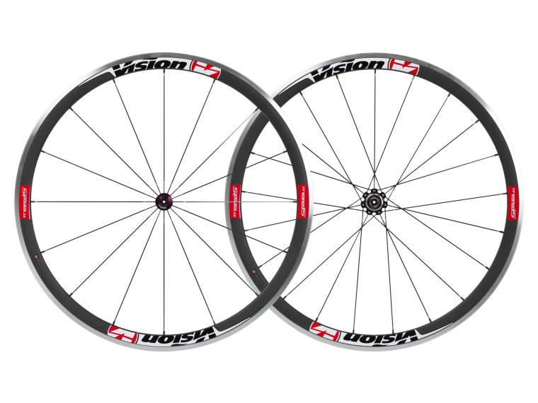 Vision Trimax Carbon 35 Racefiets Wielen Rood