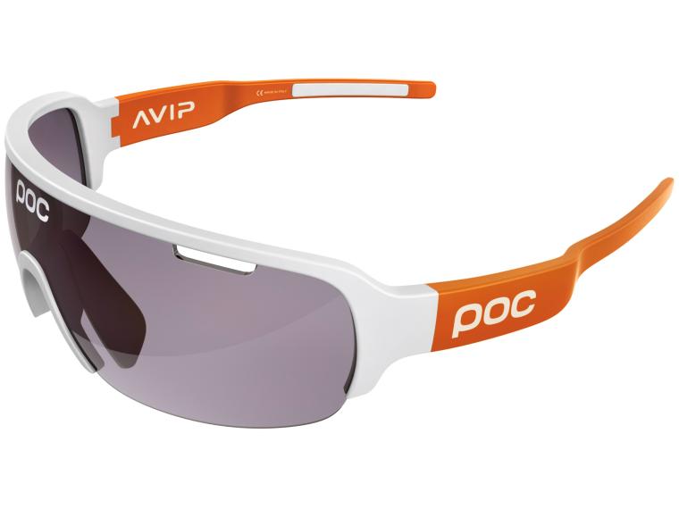 POC DO Half Blade Cycling Glasses Hydrogen White/Zink Orange