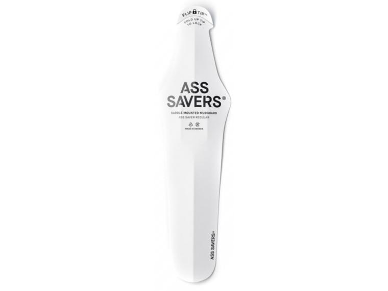 Ass-Savers 10 x 38 CM Bakre stänkskärm Vit