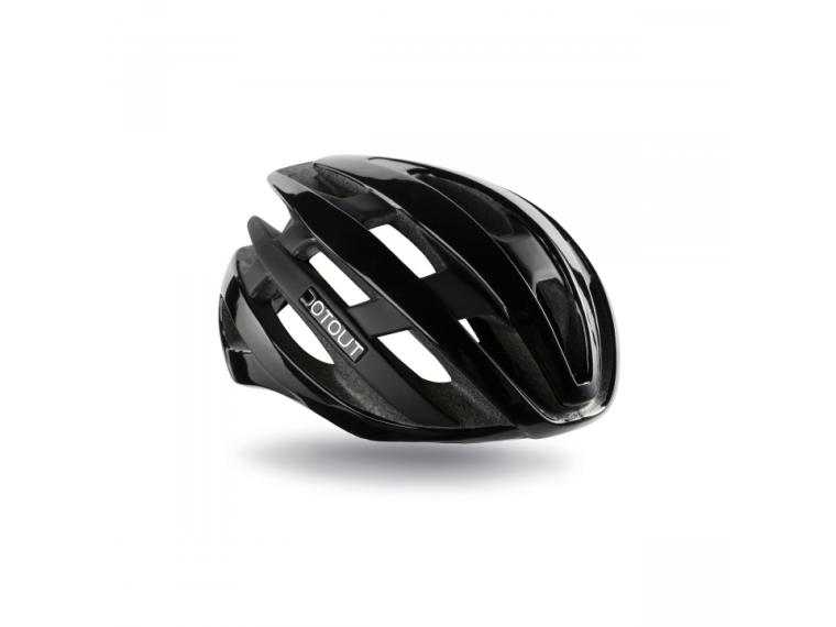 DotOut Kabrio Helmet Shiny Black / Matt Black