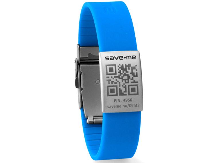 Save-Me SOS Armband Blau