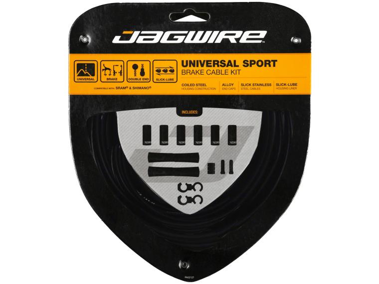 Jagwire Universal Sport Brake kabelset Zwart