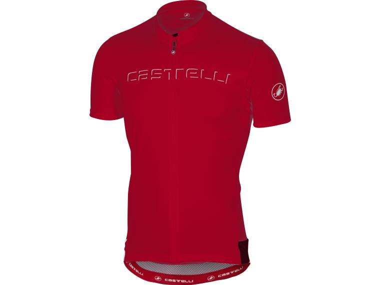 Castelli Prologo V Fahrradtrikot Rot