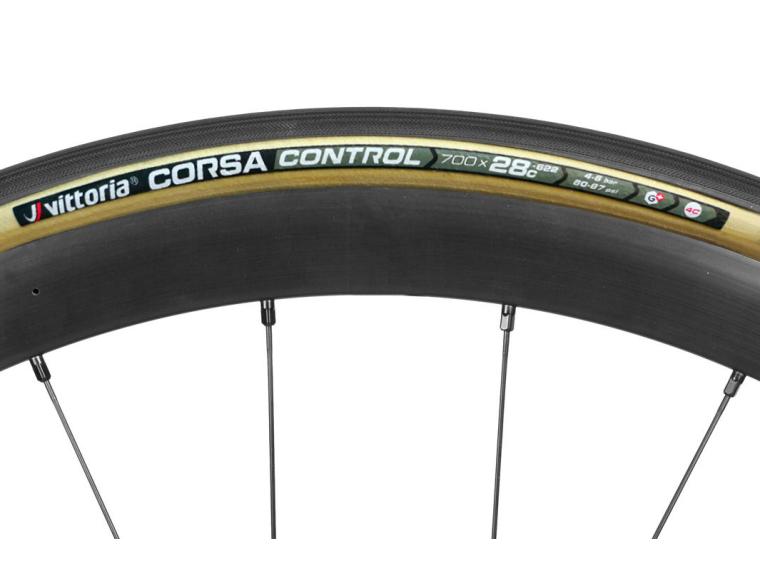 Vittoria Corsa Control G+ Road Bike Tyre Brown