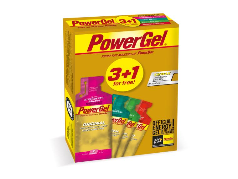 PowerBar PowerGel 3+1 Paquet Promotionnel