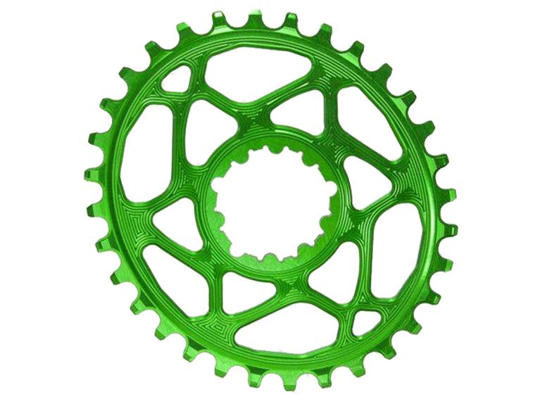 AbsoluteBLACK Spiderless Oval Chainring Green