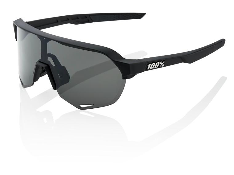 100% S2 Smoke Cycling Glasses Soft Tact Black