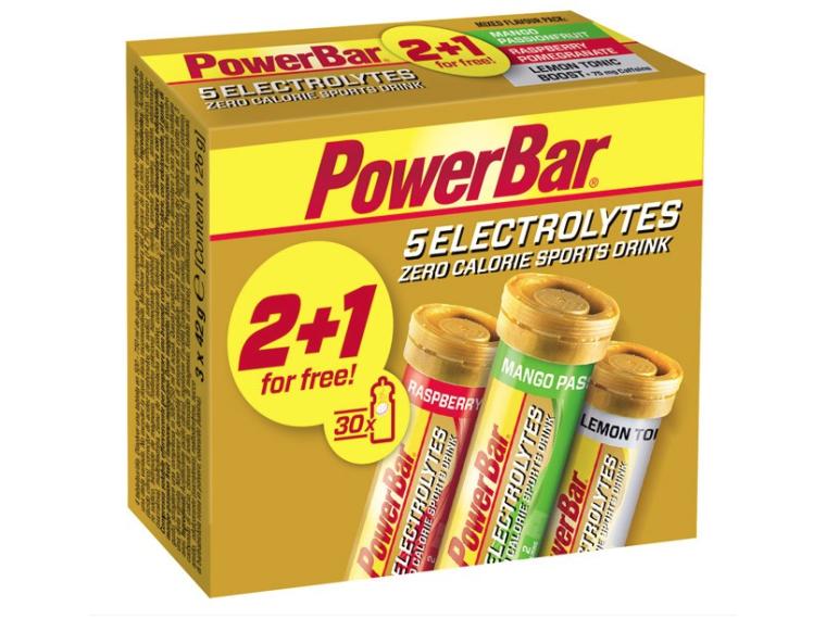 Comprimé PowerBar Electrolyte tabs 2+1 gratis